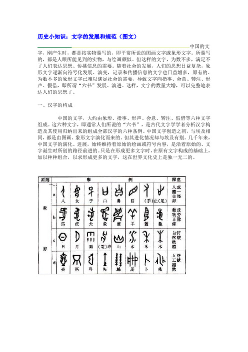 中国文字(书体)的发展过程