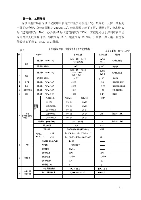 深圳市中航广场总承包工程建筑节能施工方案汇总2008-12-10