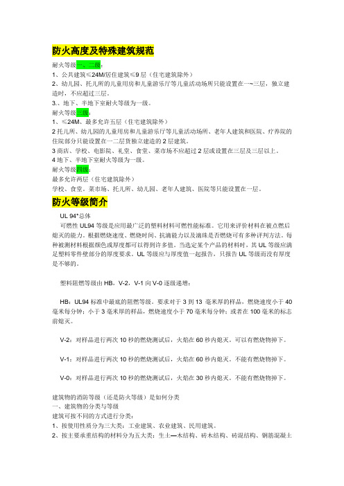 民用建筑防火规范