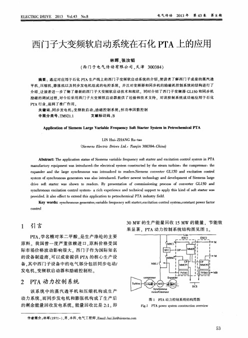 西门子大变频软启动系统在石化PTA上的应用