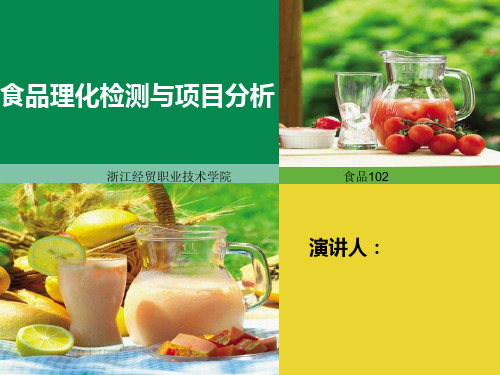 食品理化检测与项目分析