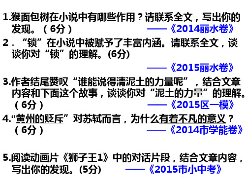 层级赋分题指导2