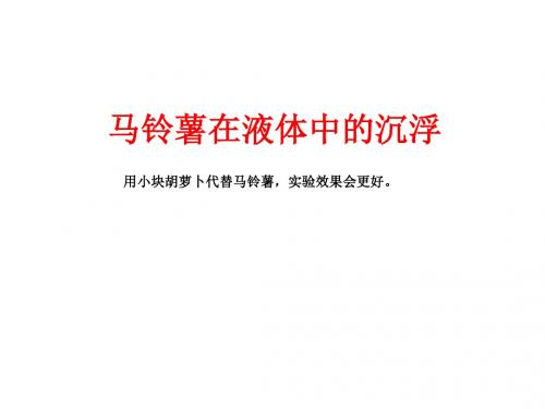 7.8马铃薯在液体中的沉浮