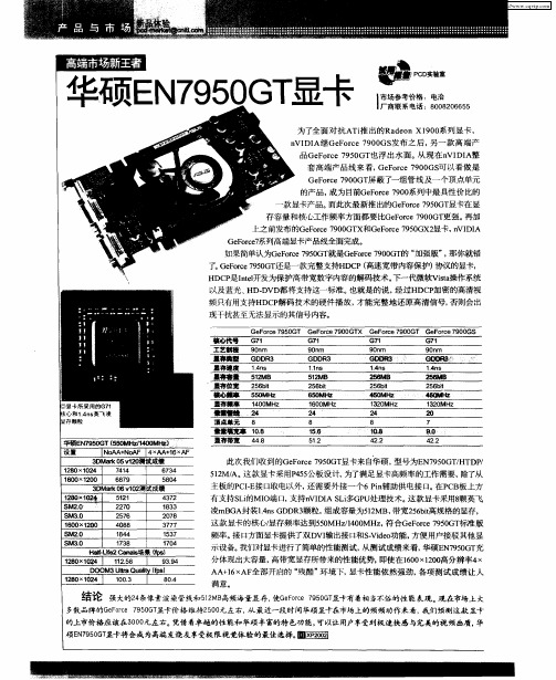 高端市场新王者,华硕EN7950GT显卡