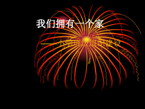 第四章小学班级组织建设