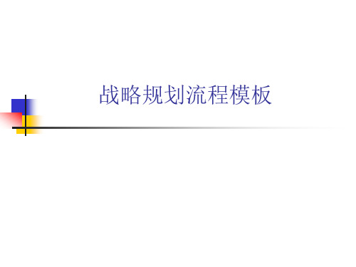 战略规划流程模板