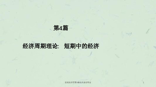 宏观经济学第9章经济波动导言课件