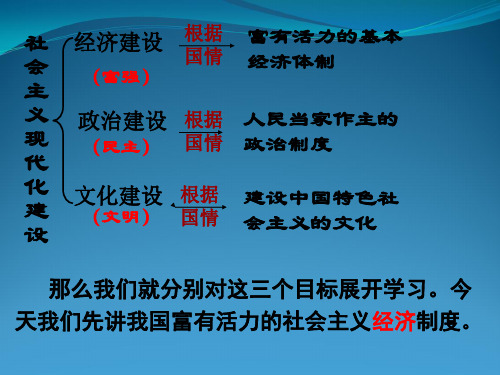 1.2富有活力的经济制度课件(粤教版九年级全)2.