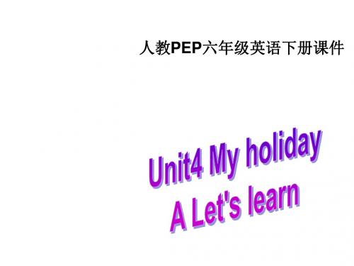 六年级英语my-holiday课件(新201907)
