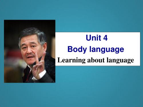 高中英语人教版备课资料包必修4Unit4课件Learningaboutlanguage