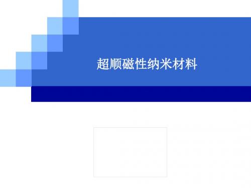 超顺磁性纳米材料
