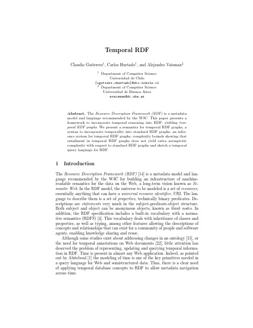 Temporal RDF