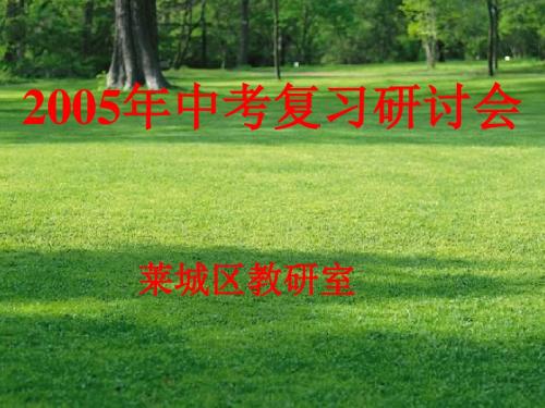 中考复习研讨会  通用课件