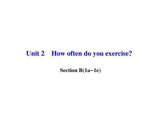 八年级英语上册课件(人教版)Unit 2 Section B(1a1e)