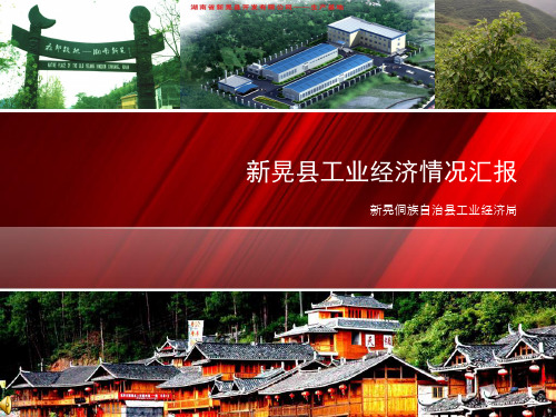 新晃县工业经济情况汇报