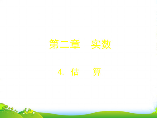北师大八年级数学上册《估算》课件(共15张PPT)