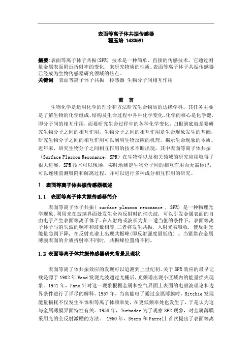 表面等离子体共振传感器剖析