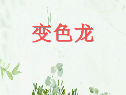 《变色龙》PPT课件 图文