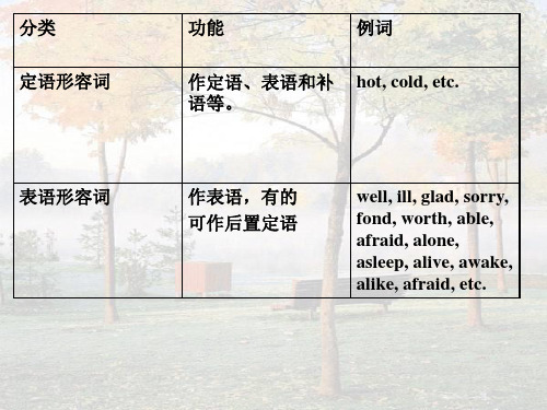 语法篇专题形容词和副词30页PPT