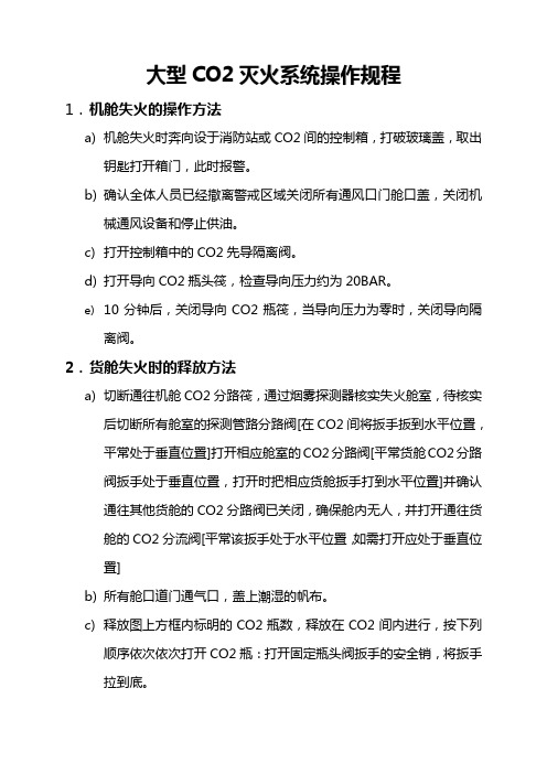 船用灭火器操作规程