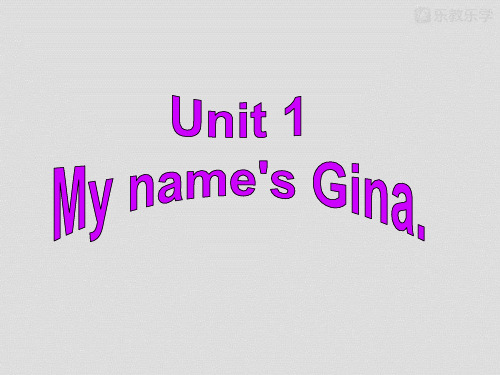 人教版七年级英语上册：unit1myname’sginasectiona2