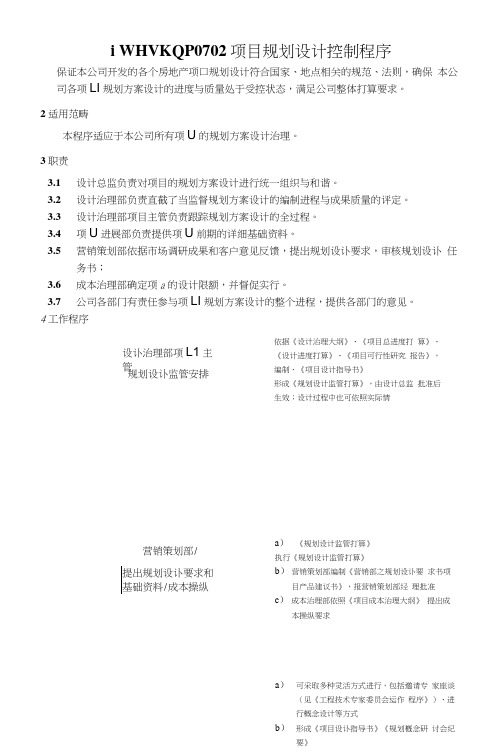 WHVKQP0702项目规划设计控制程序