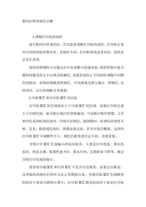 数码打样的调色步骤