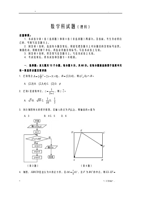 2019高考模拟数学_试题理