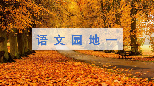 部编版四年级语文下册《语文园地一》优秀PPT课件