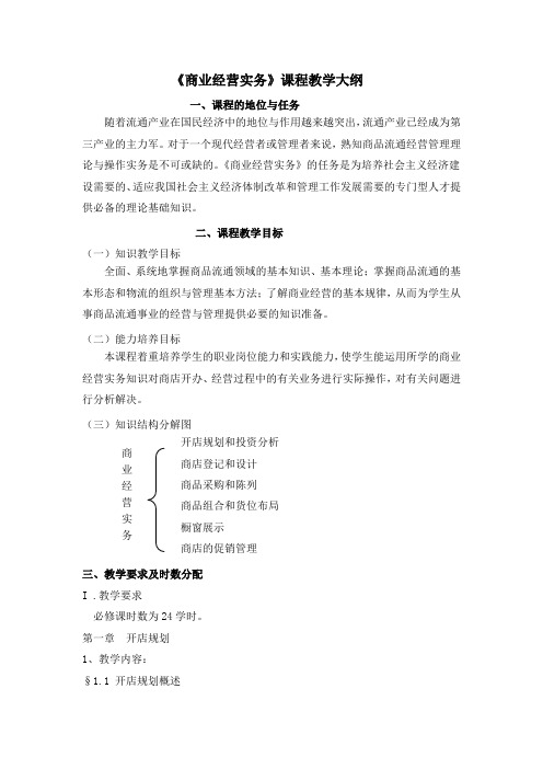 商业经营实务