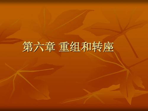 重组和转座