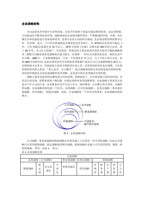 企业战略结构