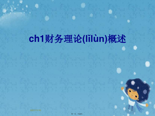 ch1财务理论概述
