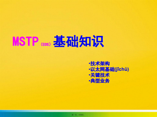 MSTP基础知识标准版文档