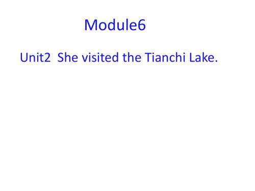 五年级下册英语课件-Module 6  Unit 2 She visited the   Tianchi Lake∣外研版(三起) (共17张PPT)