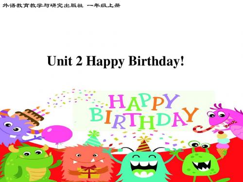 微课课件Unit 2 Happy Birthday!