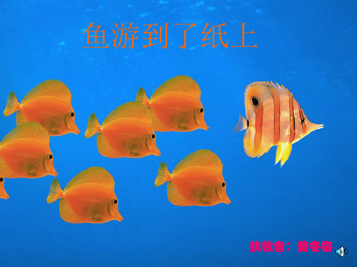 鱼游到了纸上