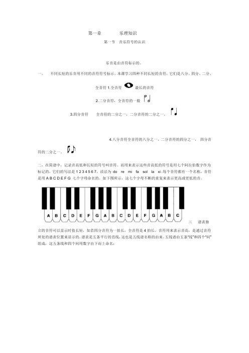 乐理知识123