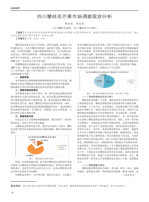 四川攀枝花芒果市场调查现状分析