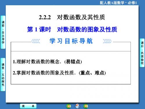 第2章2.2.2对数函数的图象及性质第1课时