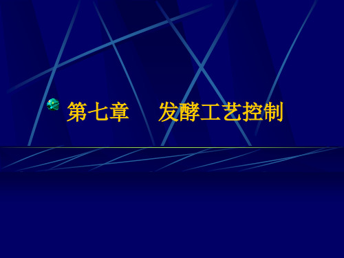 发酵工艺控制培训课程.pptx