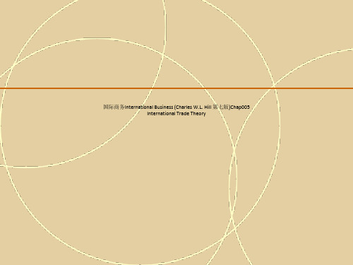 国际商务International Business (Charles W.L. Hill 第七版)