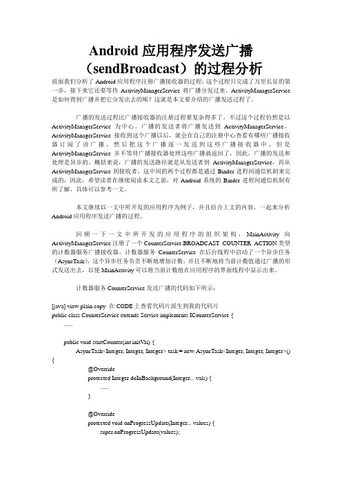 Android应用程序发送广播(sendBroadcast)的过程分析