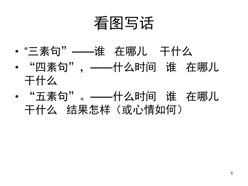 一年级看图说话(系统、全面整理)(课堂PPT)