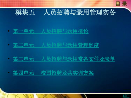 人员招聘与录用管理实务