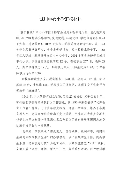 城川中心小学简介
