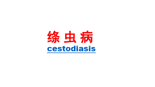 新现与再现寄生虫病：绦虫病cestodiasis