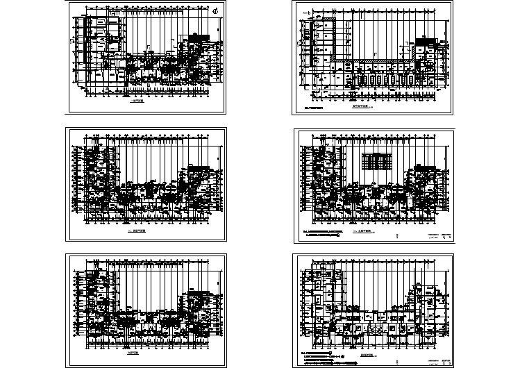 【设计图纸】住宅小区施工图(精选CAD图例)