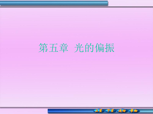 《光学教程》第五章光的偏振