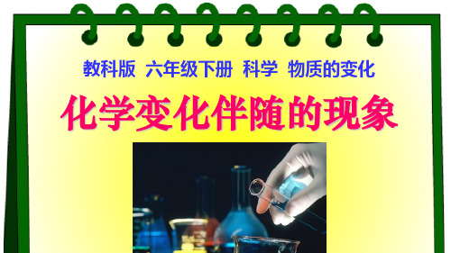 教科版小学六年级科学下册单课件-化学变化伴随的现象.ppt